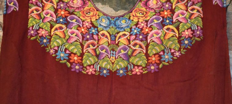 hand woven Guatemalan huipil (blouse)